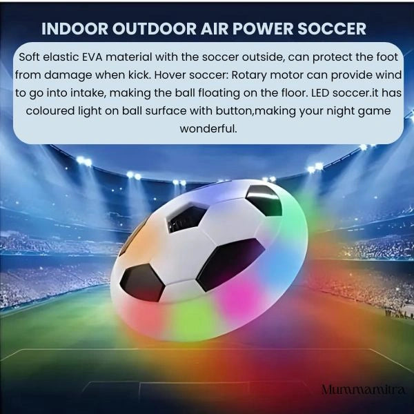 HoverBall™ – Indoor Football | Soft Bumper | LED Lights