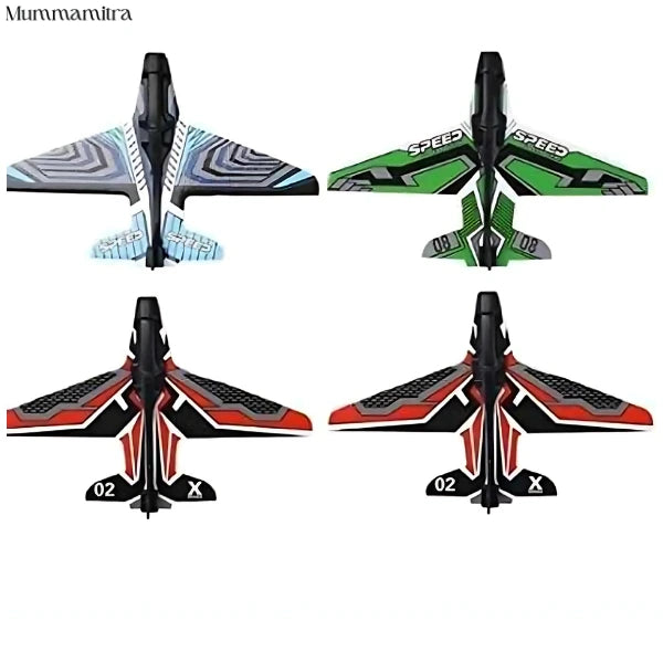 FlightBlaster™ – Rapid-Fire Launcher | 4 Mini Gliders | Aerodynamic Design