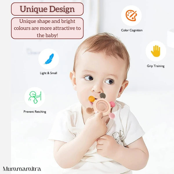 ChewBuds™ – Emphasizes teething relief and baby-friendly design.