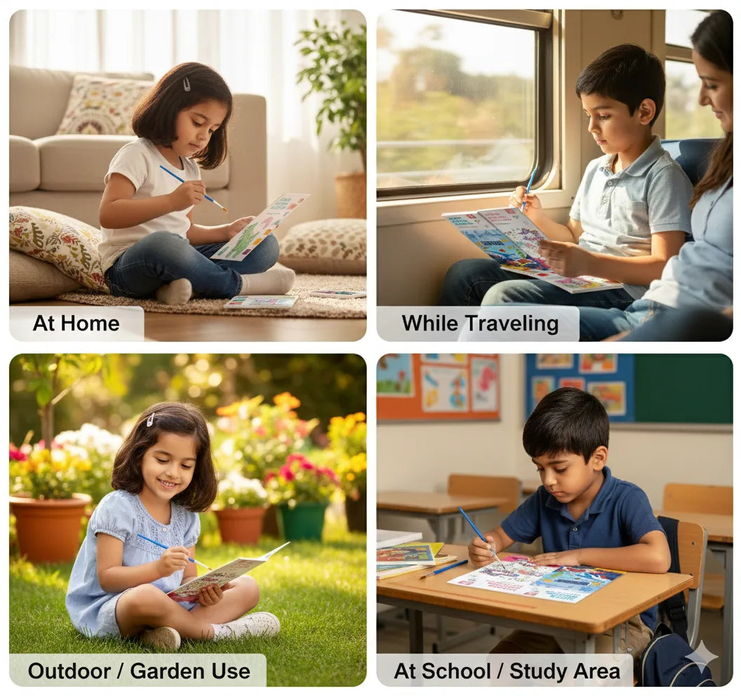 SketchFill™ – Painting Book for Kids| Reusable Pages | Stress-Free Art Time