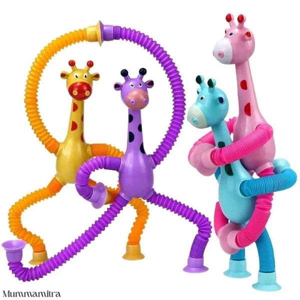 StretchyGiraffe™ – Pull, Pop, Stick & Soothe – All-in-1 Sensory Magic | Travel-Friendly