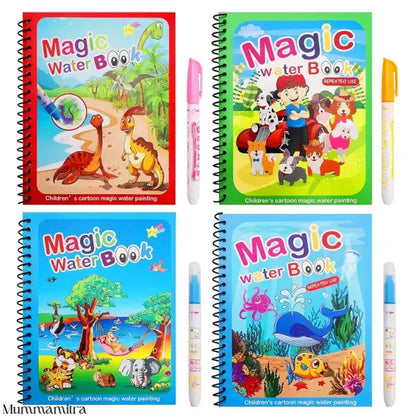DoodleDrip™ – Premium Magic Water Coloring Combo | 4 Books, 4 Pens, 0 Mess | For Endless Fun