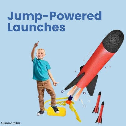 SkyZoomer™ – Foam Rocket Launcher | Outdoor Active Fun | Jump-Powered Launches