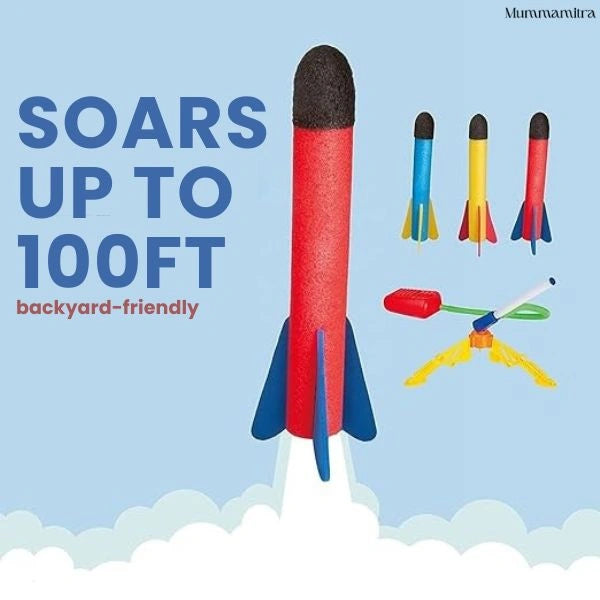 SkyZoomer™ – Foam Rocket Launcher | Outdoor Active Fun | Jump-Powered Launches