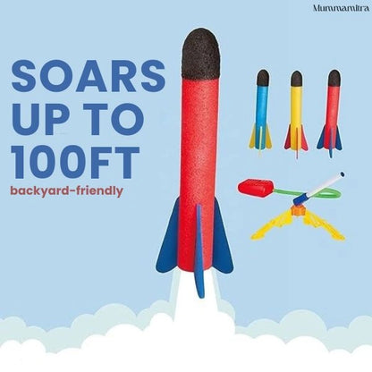 SkyZoomer™ – Foam Rocket Launcher | Outdoor Active Fun | Jump-Powered Launches