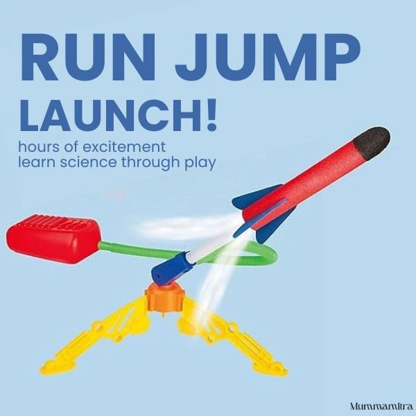 SkyZoomer™ – Foam Rocket Launcher | Outdoor Active Fun | Jump-Powered Launches