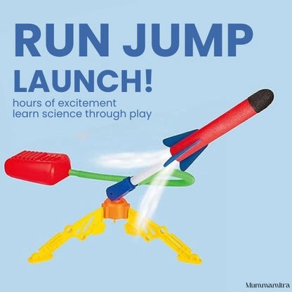 SkyZoomer™ – Foam Rocket Launcher | Outdoor Active Fun | Jump-Powered Launches