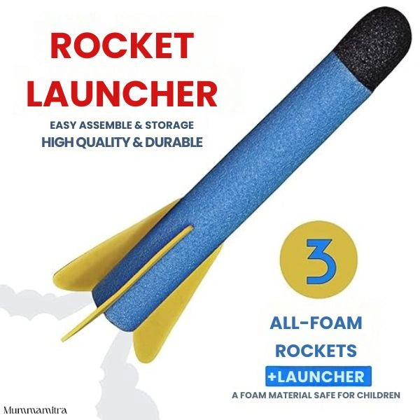 SkyZoomer™ – Foam Rocket Launcher | Outdoor Active Fun | Jump-Powered Launches