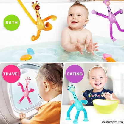 StretchyGiraffe™ – Pull, Pop, Stick & Soothe – All-in-1 Sensory Magic | Travel-Friendly