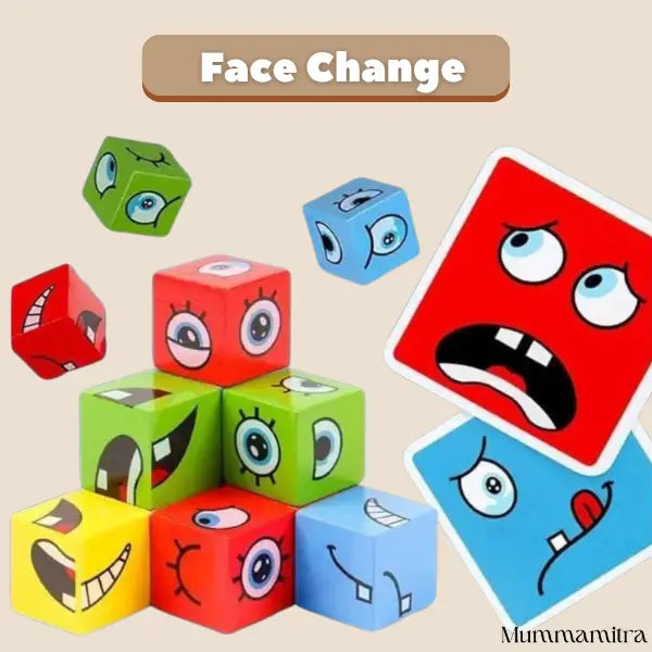 Angry Face Blocks WonderFaces™ Expression Blocks – Interactive Face-Changing Puzzle for ...
