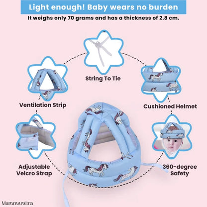 HeadHug™ – Baby Head Protector | Secure Y-Strap | Ideal for 6–18 Months