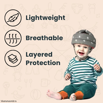 HeadHug™ – Baby Head Protector | Secure Y-Strap | Ideal for 6–18 Months