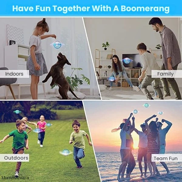 Kids playing with MagicFloater away from screens