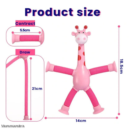 StretchyGiraffe™ – Pull, Pop, Stick & Soothe – All-in-1 Sensory Magic | Travel-Friendly
