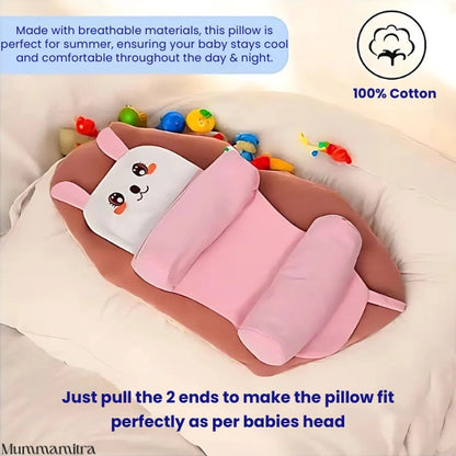 PillowTuck™– Head Shape Protection | Adjustable Fit | Cotton-Soft Sleep Essential