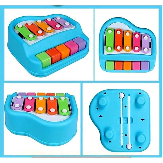 MelodyMate™-2-in-1 Piano Xylophone | Watch Them Light Up | Helps Motor Skills