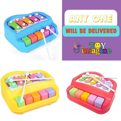 MelodyMate™-2-in-1 Piano Xylophone | Watch Them Light Up | Helps Motor Skills