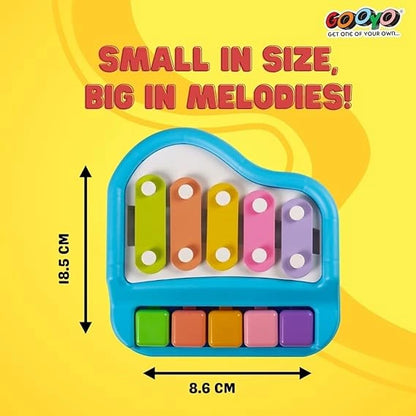 MelodyMate™-2-in-1 Piano Xylophone | Watch Them Light Up | Helps Motor Skills
