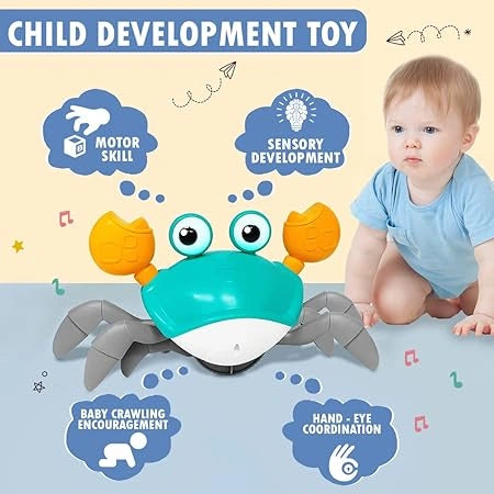 CrabChase™ – Crawling Fun | Smart Sensors | Boosts Baby Movement