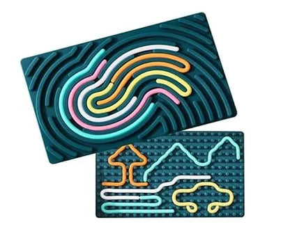 BusyBrain™- Silicone Activity Board | Soft, Safe & Tactile | Comforting Screen-Free Play