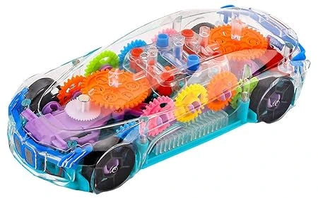 GearGlow™ – Motion Learning Car | Transparent Build + Lights | Sparks Brain Development