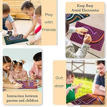 BusyBrain™- Silicone Activity Board | Soft, Safe & Tactile | Comforting Screen-Free Play