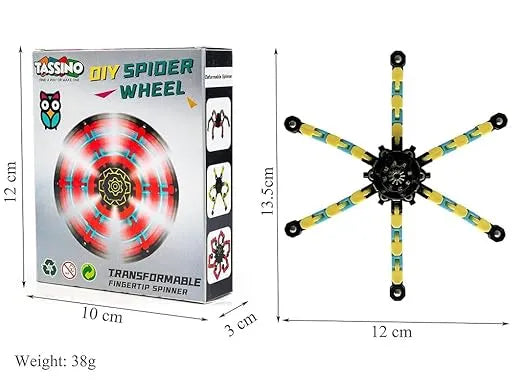 FusionFidget™ – Build-and-Transform Sensory Toy | Dynamic Shapes & Smooth Spin | Calm, Play & Collect