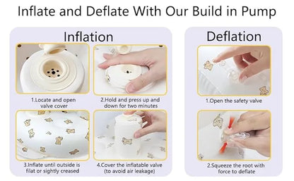 CuddleSeat™ – Inflatable Infant Sofa |  Air-light design, stable base | Secure and cuddly comfort