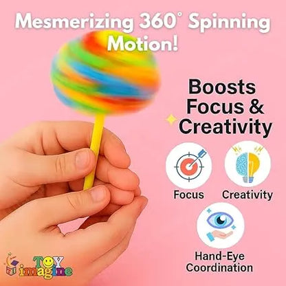 SpinFlower™ – Sensory Spinner Toy | Lightweight & Ergonomic | Stress-Free Calm for Little Fingers