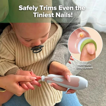 TrimBuds™ – Electric Nail Trimmer | Soft Touch Heads | 0–6 Months & Up
