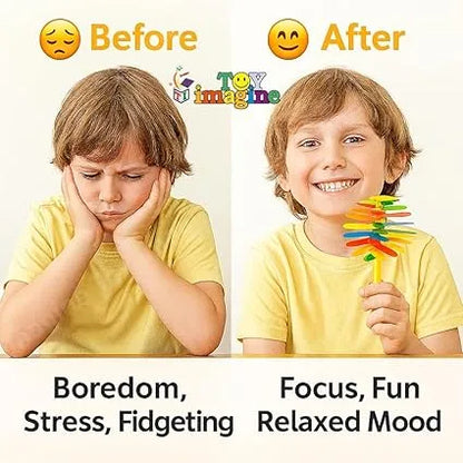 SpinFlower™ – Sensory Spinner Toy | Lightweight & Ergonomic | Stress-Free Calm for Little Fingers