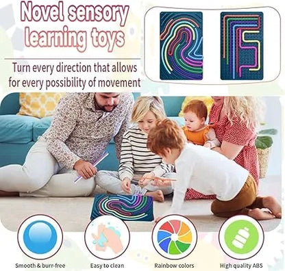 BusyBrain™- Silicone Activity Board | Soft, Safe & Tactile | Comforting Screen-Free Play