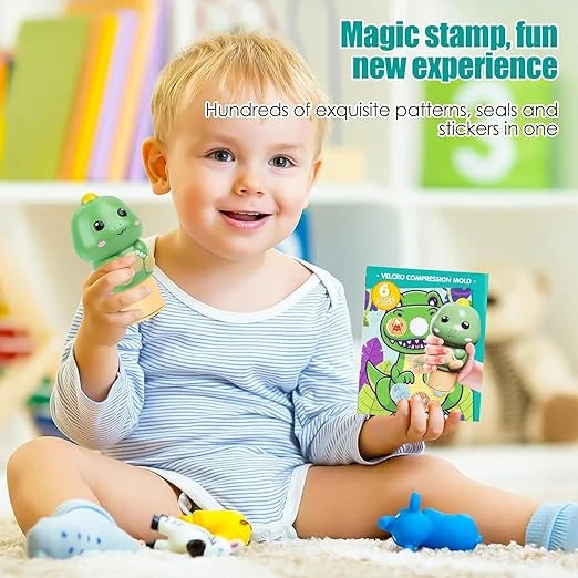 WonderStamp™ – 100+ Reusable Stickers  | Arrange, Move, Play | Imaginative Learning