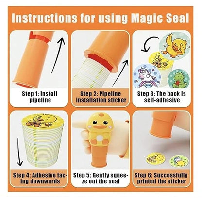 WonderStamp™ – 100+ Reusable Stickers  | Arrange, Move, Play | Imaginative Learning