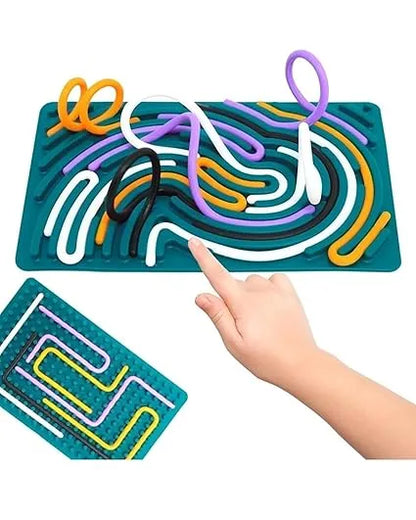 BusyBrain™- Silicone Activity Board | Soft, Safe & Tactile | Comforting Screen-Free Play