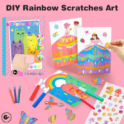 RainbowRush™ - Art Squeegee Kit | Mess-Free Painting | Boosts Creativity