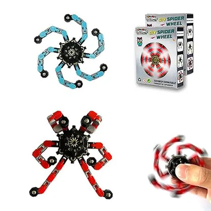 FusionFidget™ – Build-and-Transform Sensory Toy | Dynamic Shapes & Smooth Spin | Calm, Play & Collect