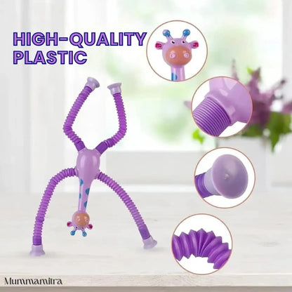 StretchyGiraffe™ – Pull, Pop, Stick & Soothe – All-in-1 Sensory Magic | Travel-Friendly