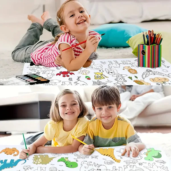 CreativeCanvas Roll™ – Endless 300 cm Doodle Fun for Imaginative Kids | Mummamitra