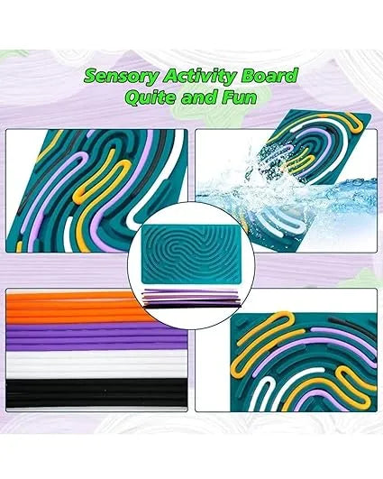 BusyBrain™- Silicone Activity Board | Soft, Safe & Tactile | Comforting Screen-Free Play
