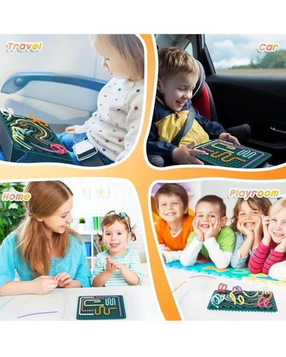 BusyBrain™- Silicone Activity Board | Soft, Safe & Tactile | Comforting Screen-Free Play