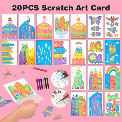 RainbowRush™ - Art Squeegee Kit | Mess-Free Painting | Boosts Creativity