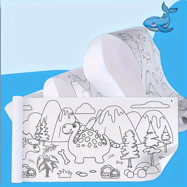 CreativeCanvas Roll™ – Endless 300 cm Doodle Fun for Imaginative Kids | Mummamitra