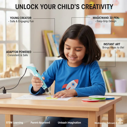 LittleCraft 3D Pen – Art & Learning Pen | Imagine • Design • Create | Confidence Through Play
