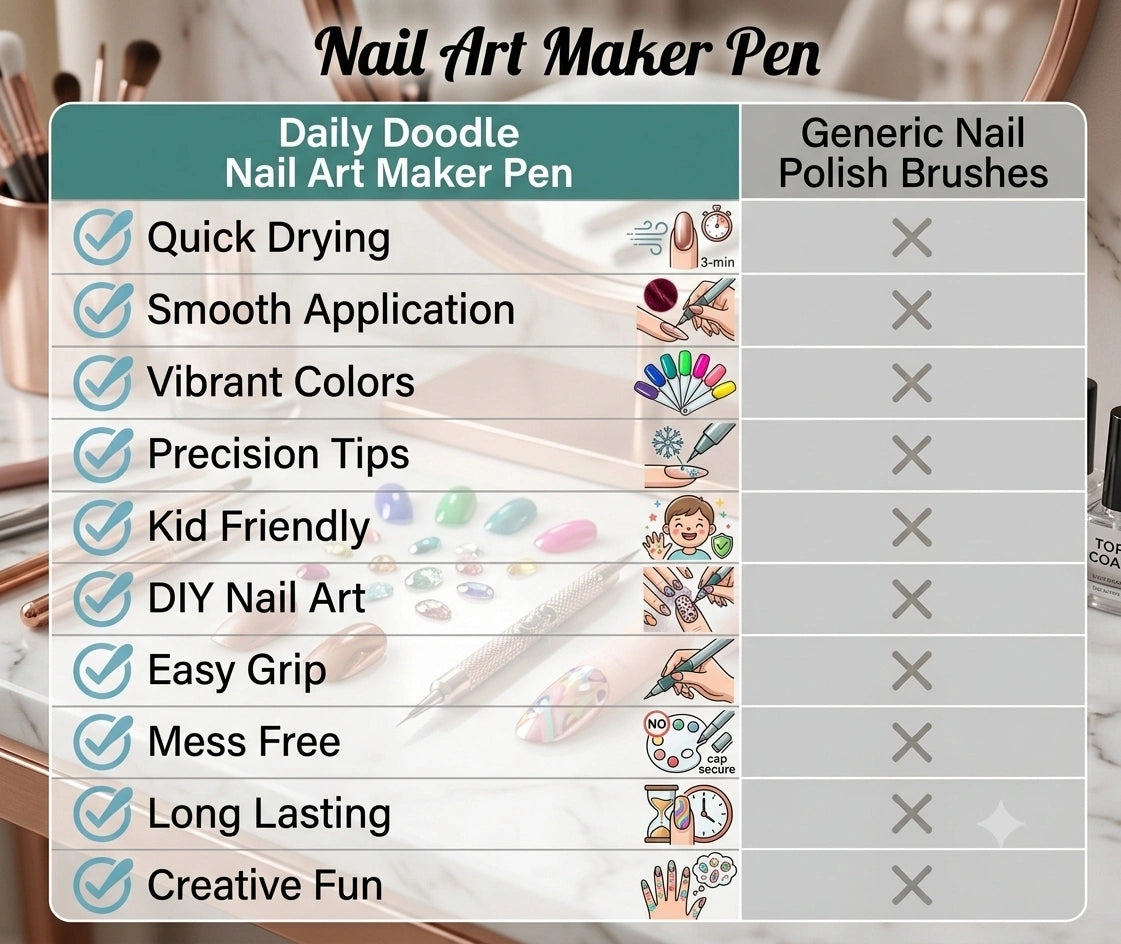 NailCraft - Mess Free Art | Instant Makeover | Waterproof | Multi-design use
