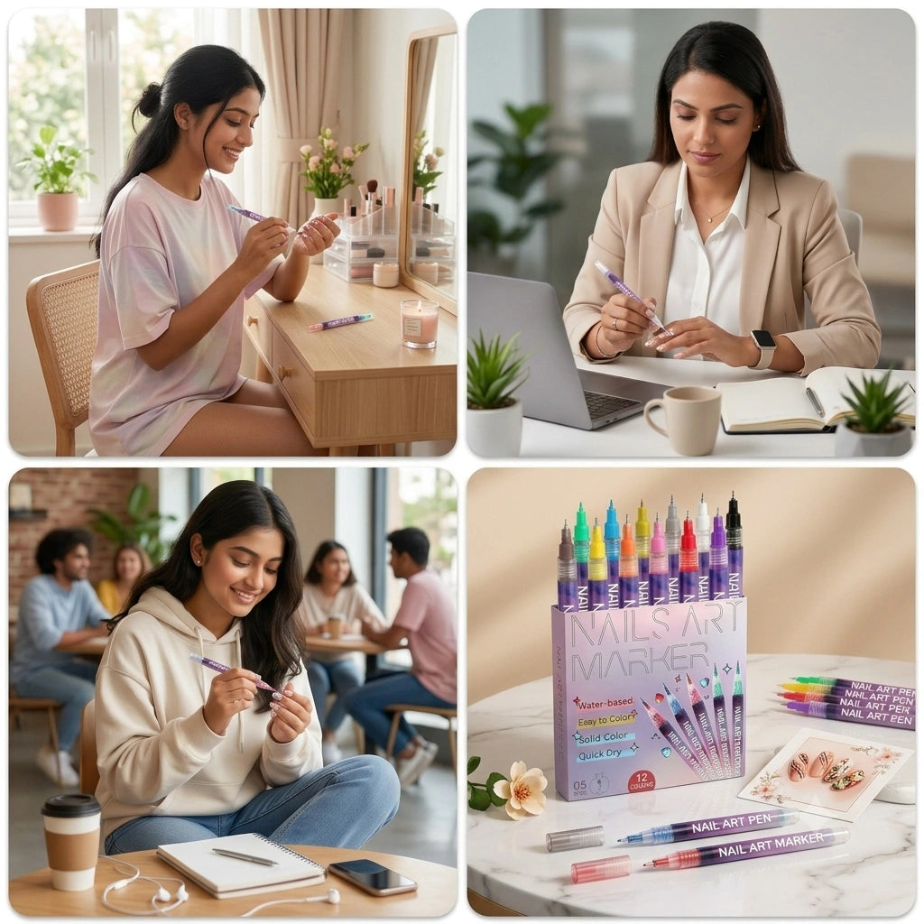 NailCraft - Mess Free Art | Instant Makeover | Waterproof | Multi-design use