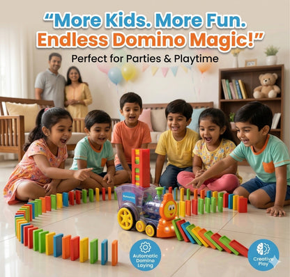 DominoTrain™ – Montessori Learning Toy | Focus & Coordination | Screen-Free Play