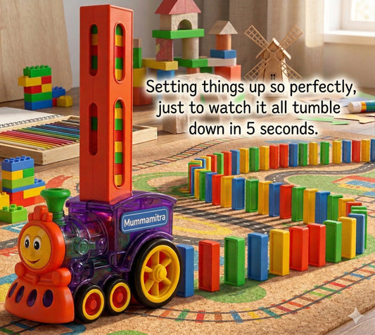 DominoTrain™ – Montessori Learning Toy | Focus & Coordination | Screen-Free Play