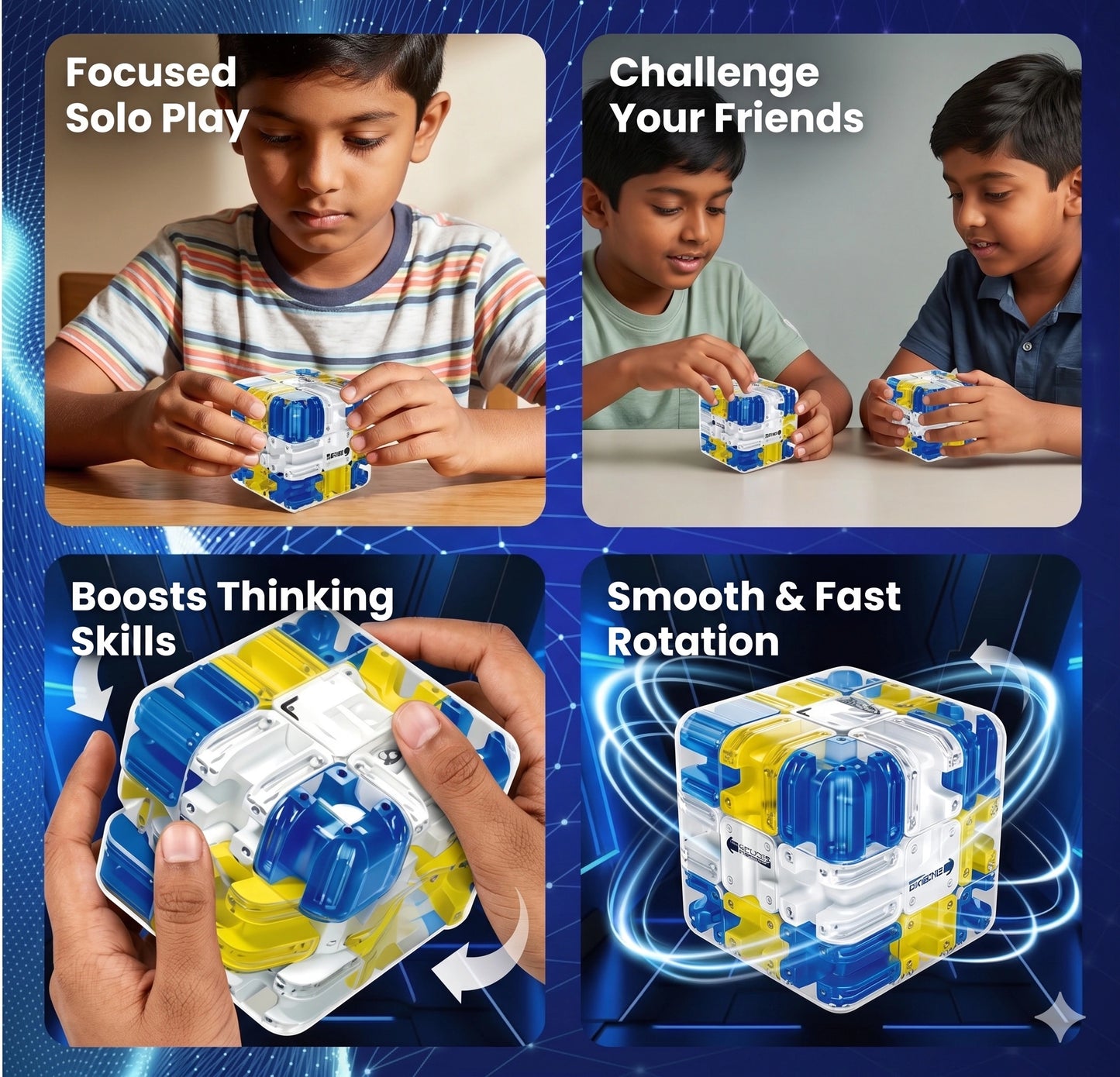 RollingCube™  – Interactive Learning Toy | Rolling Motion Play | Boosts Focus & Curiosity