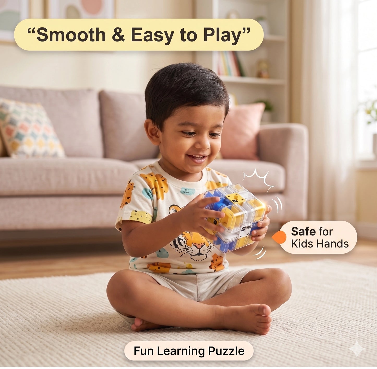 RollingCube™  – Interactive Learning Toy | Rolling Motion Play | Boosts Focus & Curiosity